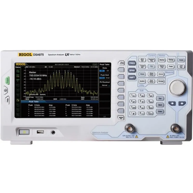 Rigol DSA800 Series [DSA875] 9kHz - 7.5GHz Spectrum Analyzer