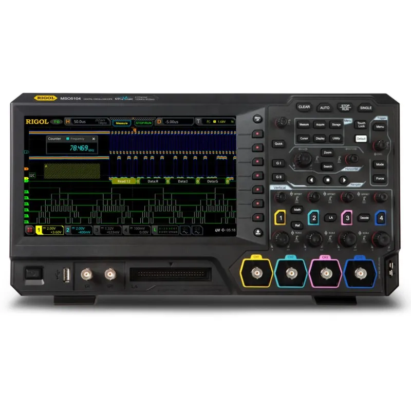 Rigol MSO5000 Series [MSO5104] 100 MHz 4-Channel Digital / Mixed Signal Oscilloscope