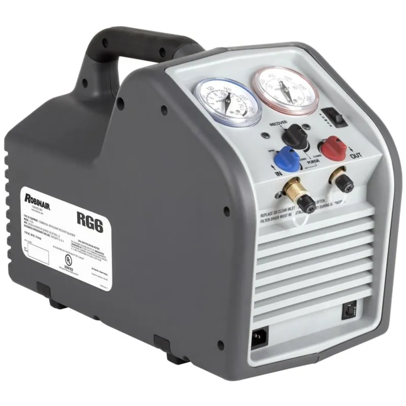 Robinair RG6230 [RG6-230] Portable Refrigerant Recovery Machine, 230 Volt Version