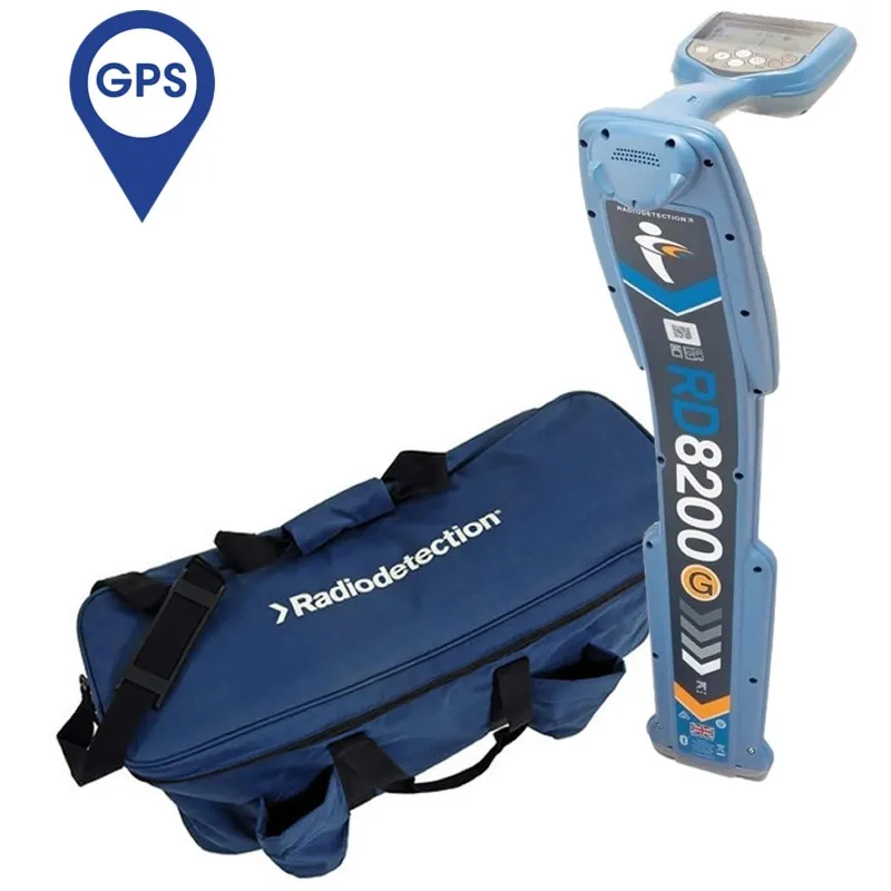 SPX Radiodetection RD8200 [10/RD8200G-BAG] Precision Pipe and Cable Locator with GPS & Carry Bag