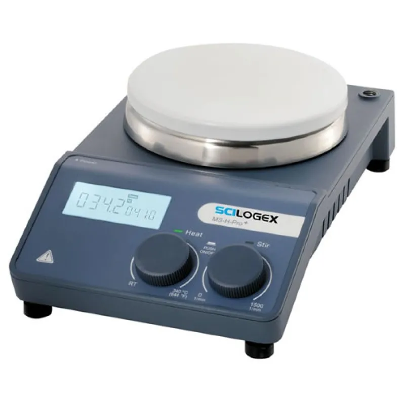 Scilogex MS-H-Pro Plus [861442329999] Circular LCD Digital Magnetic Hotplate Stirrer 220-240V, 50/60Hz UK Plug