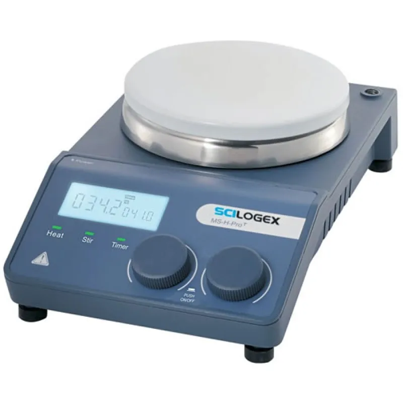 Scilogex MS-H-ProT [861492329999] Circular LCD Digital Magnetic Hotplate Stirrer with Timer 220-240V, 50/60Hz UK Plug