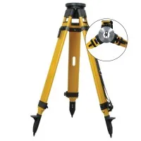 Seco 522012BLK [5220-12-BLK] Birchwood Dual Lock Round Head Tripod Black and Yellow