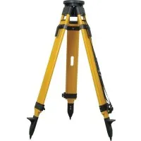 Seco 522013BLK [5220-13-BLK] Heavy Duty Birch Wood Tripod Black and Yellow