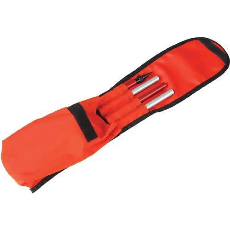 Seco 5910-01-ARD [5910-01-ARD] Red Euro Style Prism Pole System 0/-30 mm