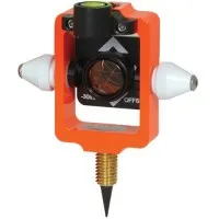 Seco 6405-10-FOR [6405-10-FOR] Mini Stakeout Prism with Site Cones, Fluorescent Orange