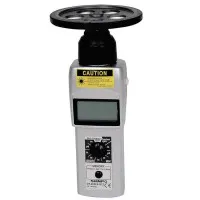 Shimpo DT-200LR [DT-205LR-S12] Contact / Non-Contact Tachometer with LCD Display and 12" Circumference Wheel 