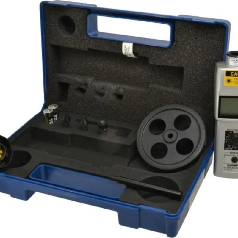 Shimpo DT-200LR [DT-205LR-S12] Contact / Non-Contact Tachometer with LCD Display and 12" Circumference Wheel 