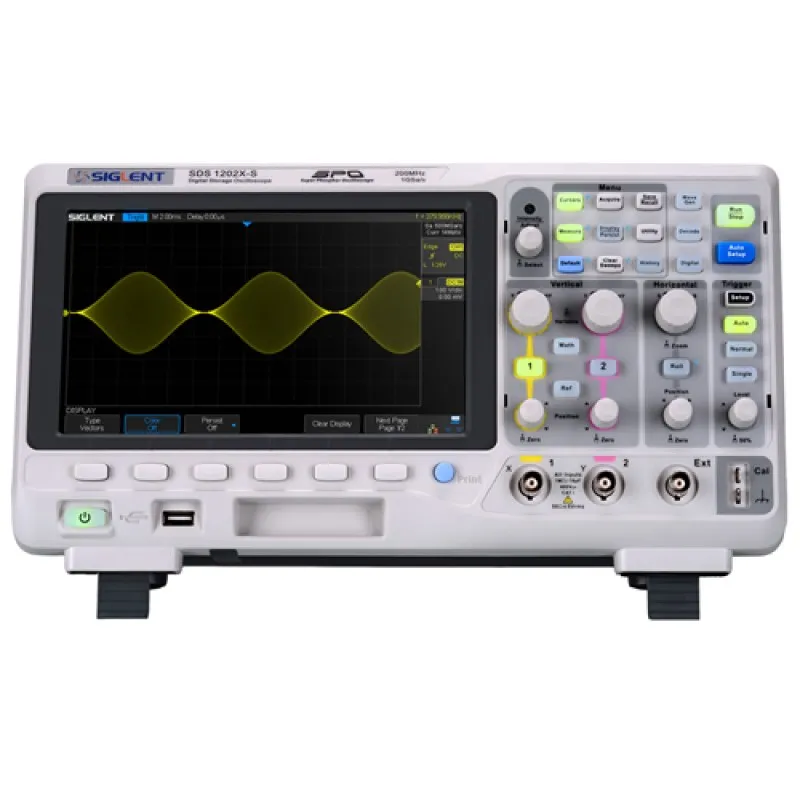 Siglent SDS1000X/X+ Series [SDS1202X] 200 MHz 2 Channel Super Phosphor Oscilloscope