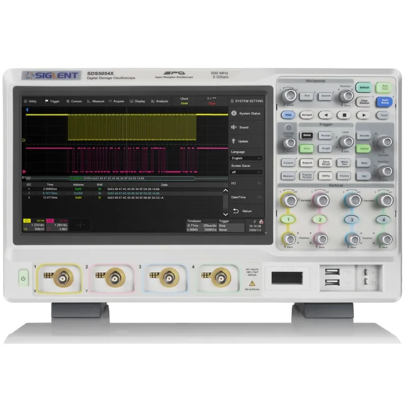 Siglent SDS5000X Series [SDS5034X] 350MHz, 4-Ch Digital Storage Oscilloscope