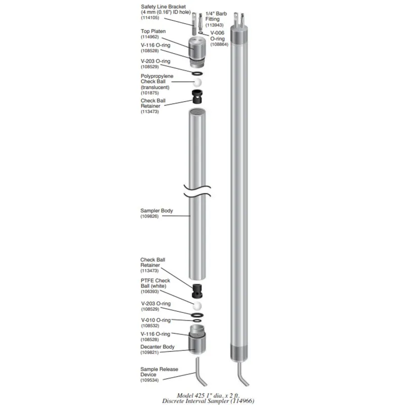 Solinst Model 425 [114966] Discrete Interval Sampler, 1" x 2 ft.