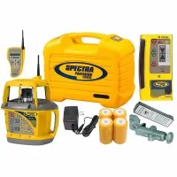 Spectra Precision GL722 [CTO-GL722IR] Dual Grade Laser w/ CR600 Receiver, RC703 Remote Control, & Infrared Beam Laser