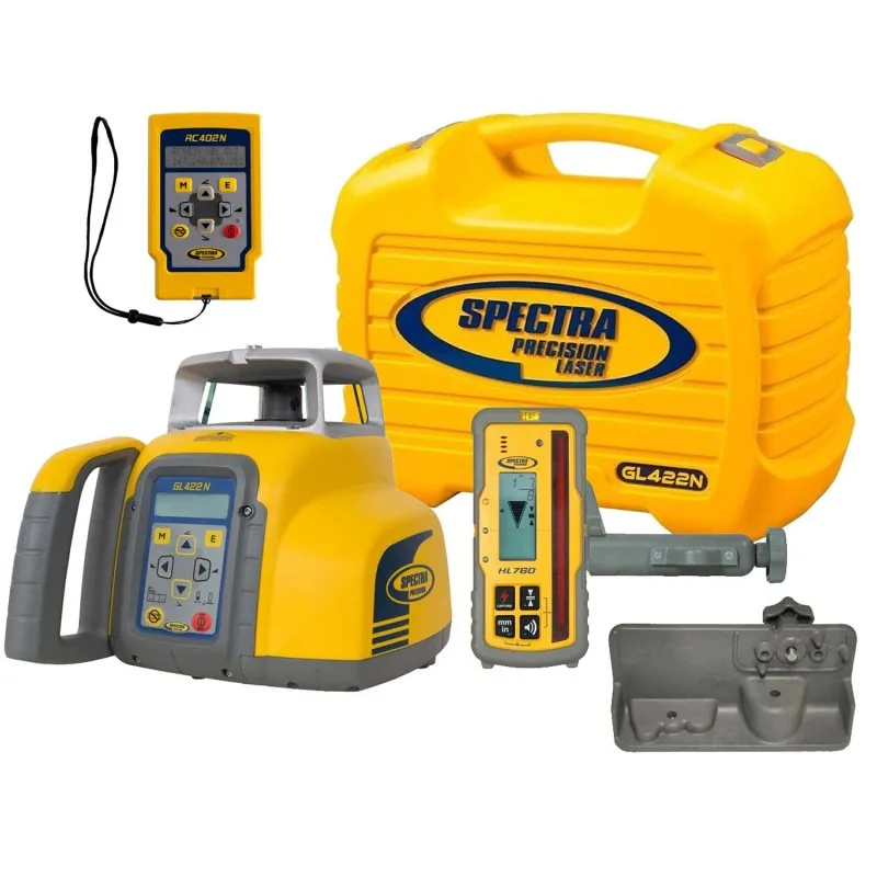 Spectra Precision GL422N [GL422N] Dual Grade Laser With CR700 Receiver w/ With HL760 Receiver & RC402N Remote Control
