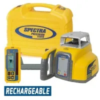 Spectra Precision LL300N [LL300N-4] Laser Level w/ HL450 Receiver And Rechargeable Batteries