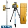 Spectra Precision LL300S [LL300S-17] Grade-Matching Self-Leveling Laser w/ HL760 Receiver, Alkaline Batteries, Tripod & Rod (10ths)
