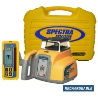 Spectra Precision LL300S [LL300S-4] Grade-Matching Self-Leveling Laser w/ HL450 Receiver & Rechargeable Batteries