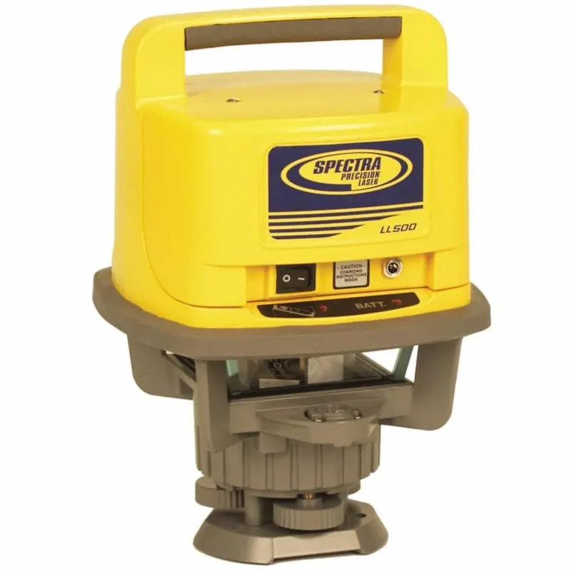 Spectra Precision LL500 [LL500] Self-Leveling Laser w/ HL700 Receiver & Alkaline Batteries