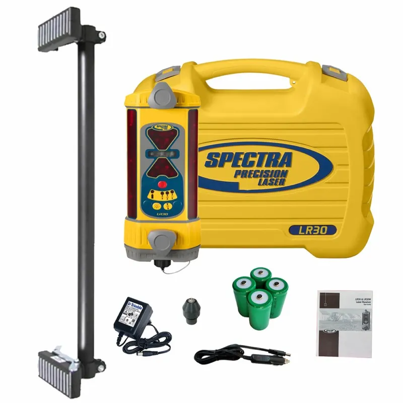 Spectra Precision LR-30 [LR30-MM] Non-Wireless Laser Receiver With MM-1 Magnetic Mount & NiMH Batteries