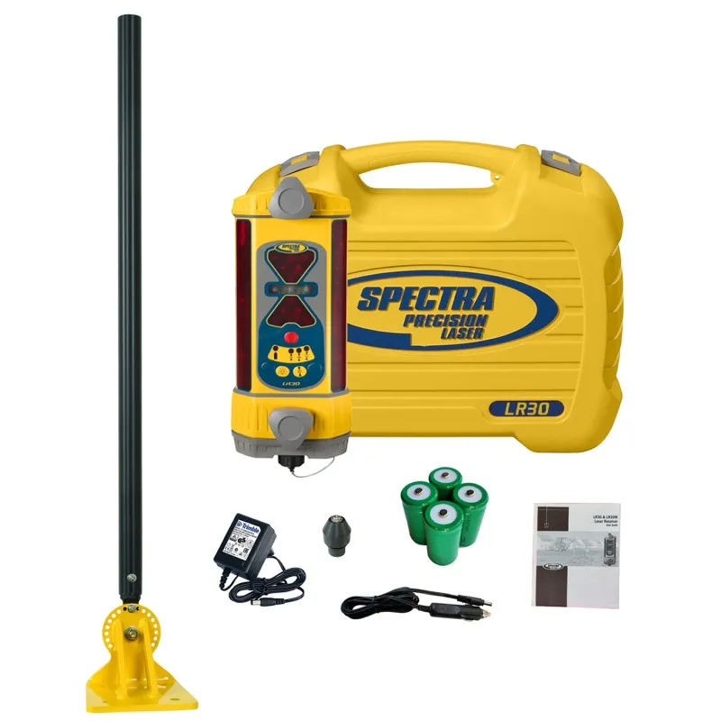 Spectra Precision LR-30W [LR30W-DM] Wireless Laser Receiver With RD20 Remote Display, DM-20 Dozer Mount & NiMH Batteries