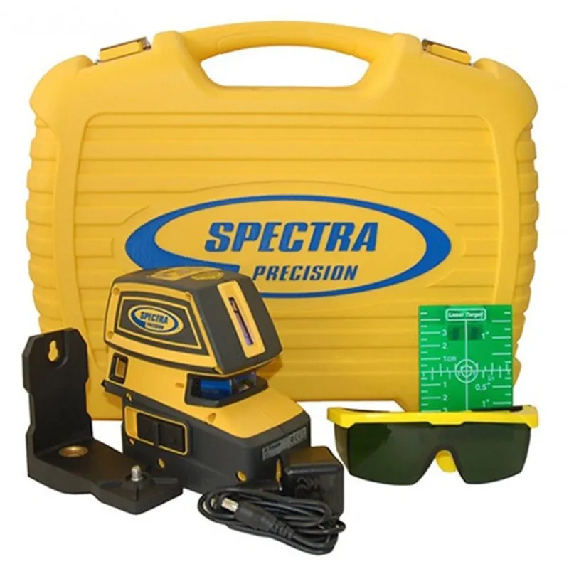 Spectra Precision LT52G 5-Point and 2-Cross Green Beam Line Laser Level