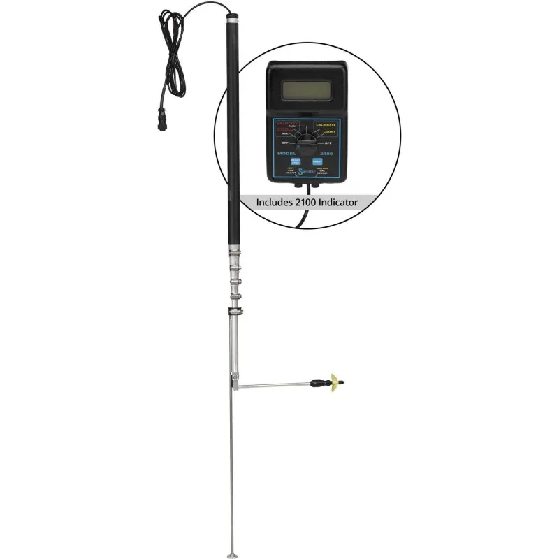 Swoffer Instruments 2100 Series [2100-STDX]  Current Velocity Meter with 2.5 ft. - 9.5 ft. Telescoping Wand