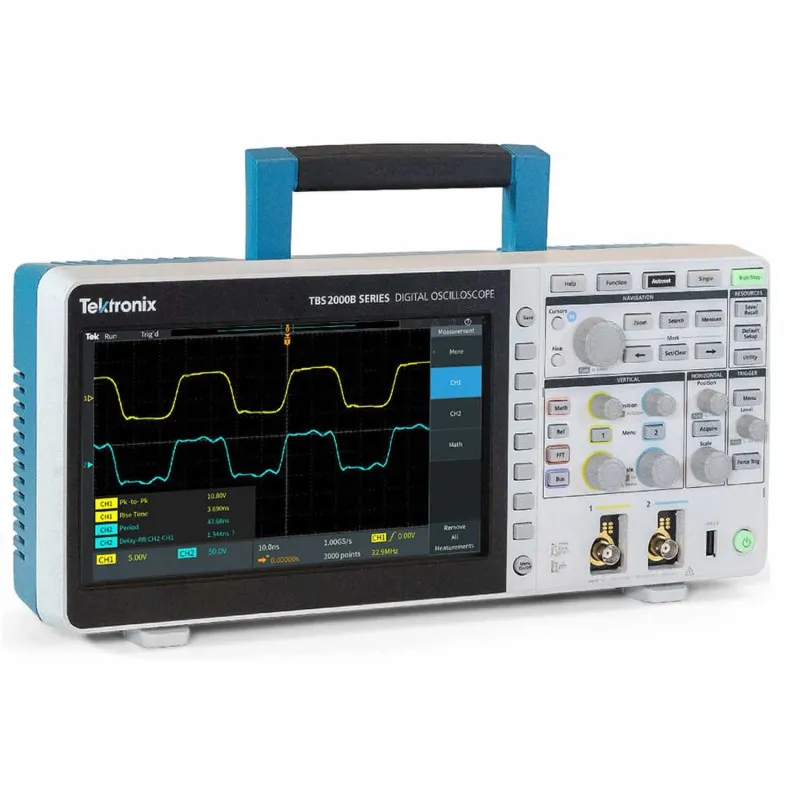 Tektronix TBS2000B [TBS2204B] 4-Channel Digital Storage Oscilloscope, 200 MHz Bandwidth, 2 GS/s Sample Rate, 5 M Points Record Length