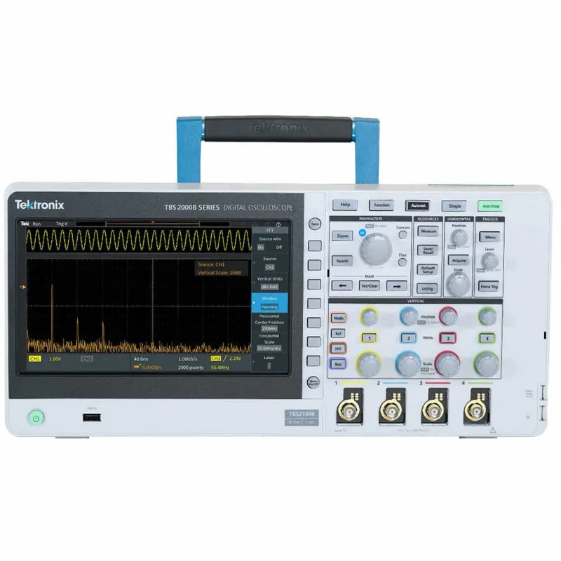 Tektronix TBS2000B [TBS2204B] 4-Channel Digital Storage Oscilloscope, 200 MHz Bandwidth, 2 GS/s Sample Rate, 5 M Points Record Length