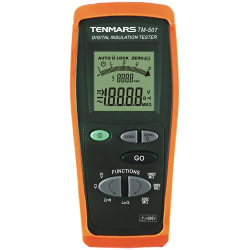 Tenmars TM-507 250V / 500V / 1000V Digital Insulation Tester
