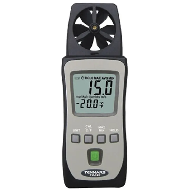 Tenmars TM-740 Pocket Size Anemometer / Temperature Meter