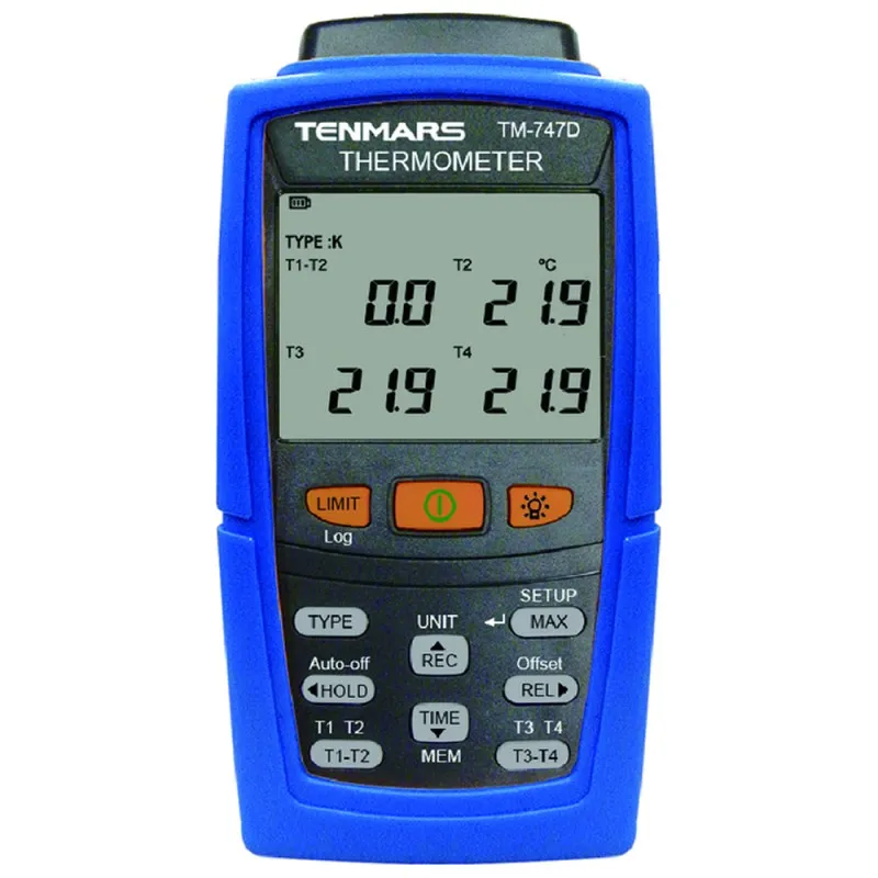 Tenmars TM-747D [TM-747D] 4-Channel K / J / T / E / R / S / N Type Thermometer Data Logger