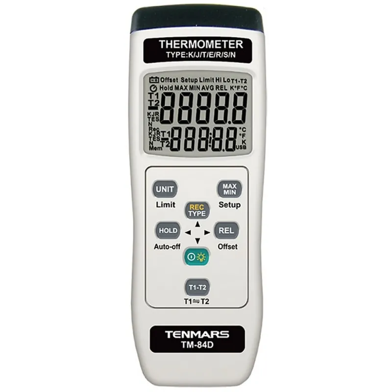 Tenmars TM-84D [TM-84D] Dual Channel K / J / T / E / R / S / N Type Thermometer Data Logger