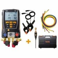 Testo 557KIT [0563 2557] 4-Valve Manifold Kit with Bluetooth, External Vacuum Probe and Hoses