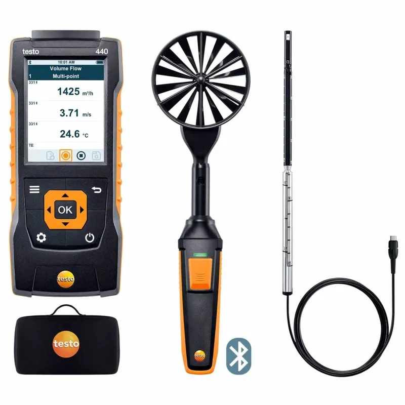 Testo  440-AF-KIT-1 [0563 4406] Air Flow ComboKit 1 Bluetooth