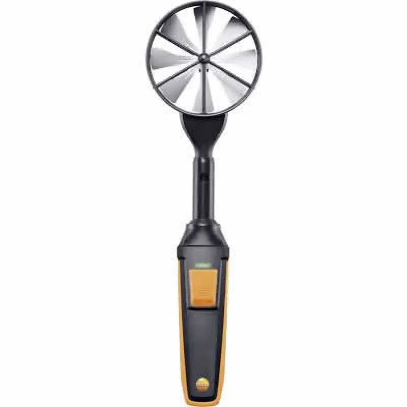 Testo 06359371 [0635 9371] High-Precision Digital Vane Probe, 100 mm, with Bluetooth & Temperature Sensor