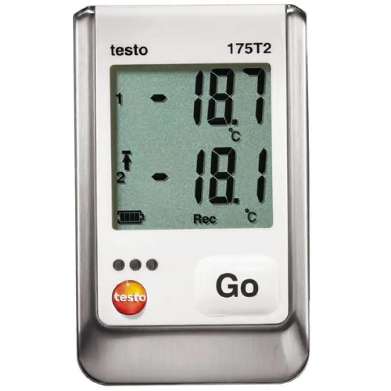 Testo 175 T2 [0572 1752] Temperature Data Logger w/ Internal NTC Thermistor, External NTC Connection
