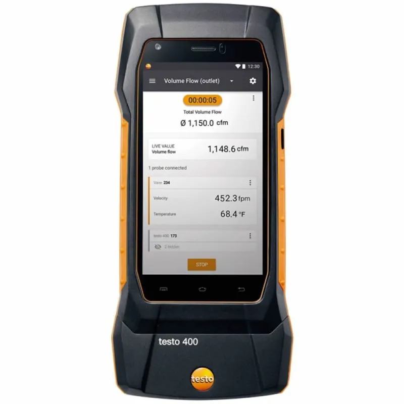 Testo 400 [0560 0400] Universal Air Flow and IAQ Measuring Instrument with Touchscreen Display
