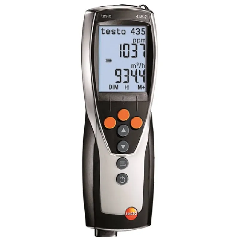 Testo 435-2  [0563 4352] Multi-Function HVAC/IAQ Meter with Data Memory and PC Software
