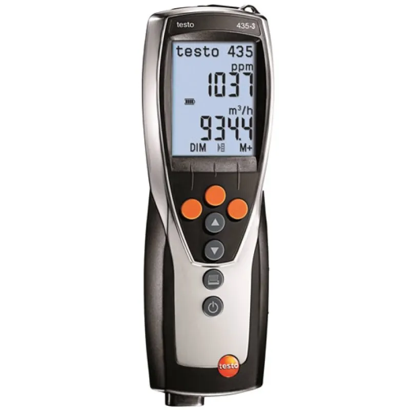 Testo 435-3 [0560 4353] Multi-Function HVAC/IAQ Meter with Integrated Differential Pressure
