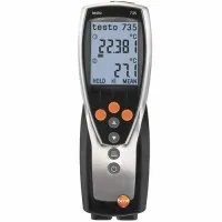 Testo 735-2 [0563 7352] 3-Channel Thermometer for Thermocouple -328.0° to 1472.0 °F (-200 to +800 °C)
