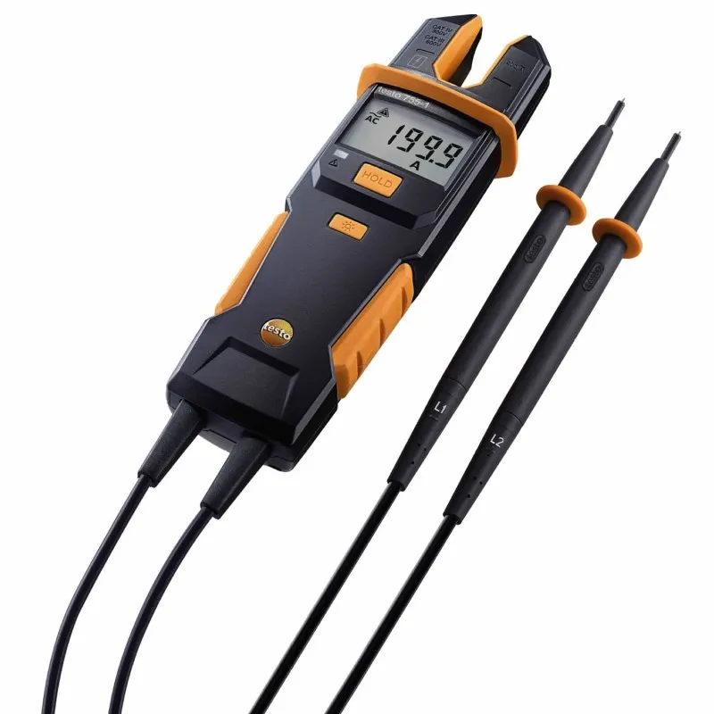 Testo 755-1 [0590 7551] Current/Voltage Meter with Continuity, 200 A AC, 600 V AC/DC