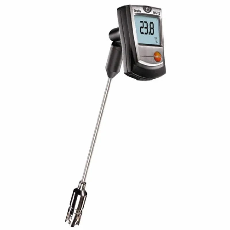 Testo 905-T2 [0560 9056] Surface Thermometer with Type K Sprung Thermocouple -58° to 662 °F (-50 to +350 °C )