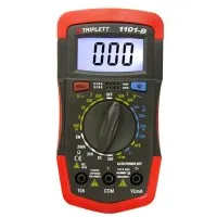 Triplett 1101 [1101-B] Compact AC/DC Digital Multimeter with Backlit Display and Temperature Test, CAT II 600V