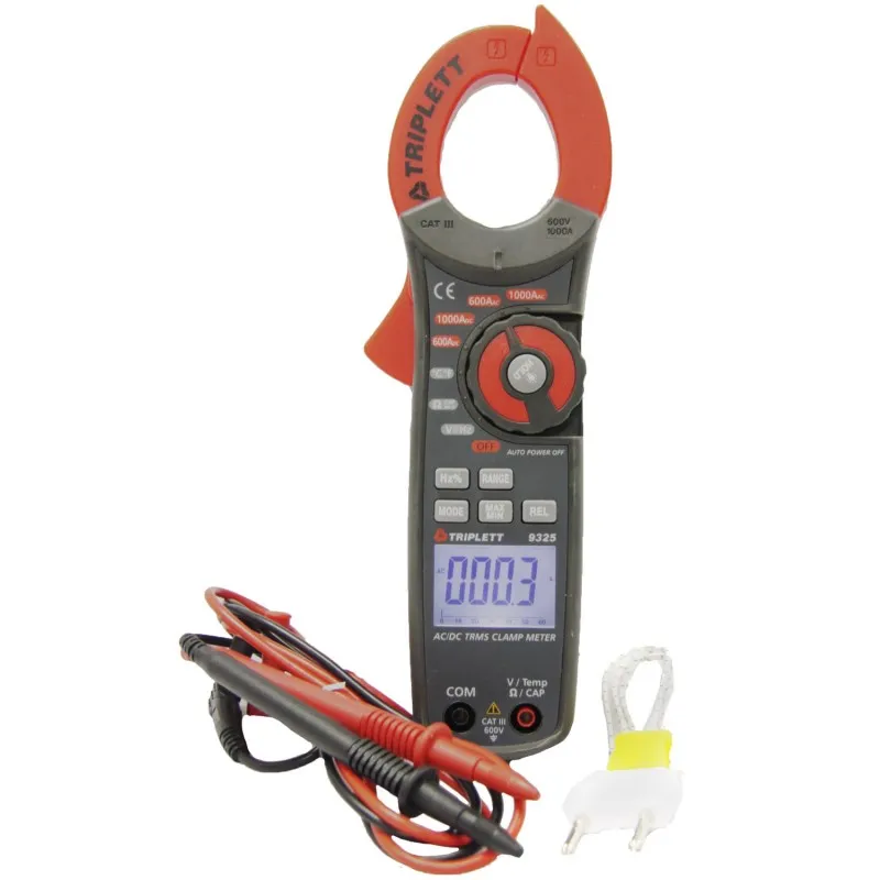 Triplett 9325 [9325] 1000A AC /DC True-RMS Clamp-On Meter