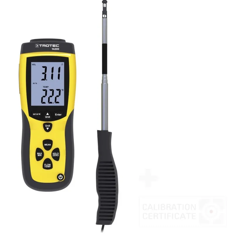Trotec A300 [3510004005] Anemometer w/  Calibration Certificate