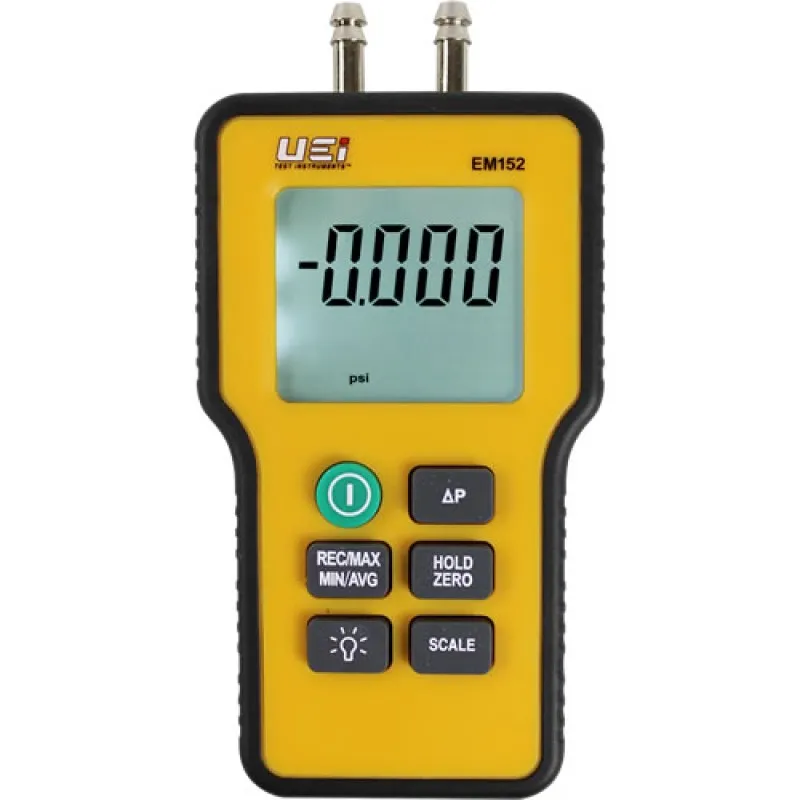 UEi EM152 Dual Differential Digital Manometer, -60 to +60 inH2O