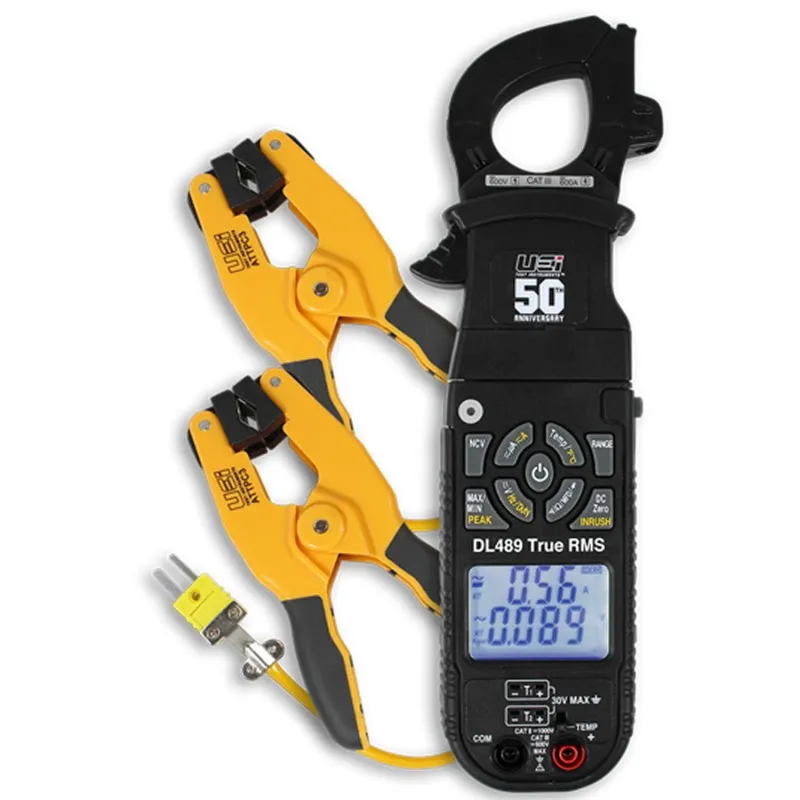 UEi DL-489COMBO [DL489COMBO] True RMS Clamp Meter w/ ATTPC3 Pipe Clamp Probes