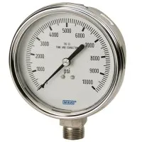 WIKA 232.54 [232.54.40] Pressure Gauge, 4" Dial Size, 1/4 inch NPT male