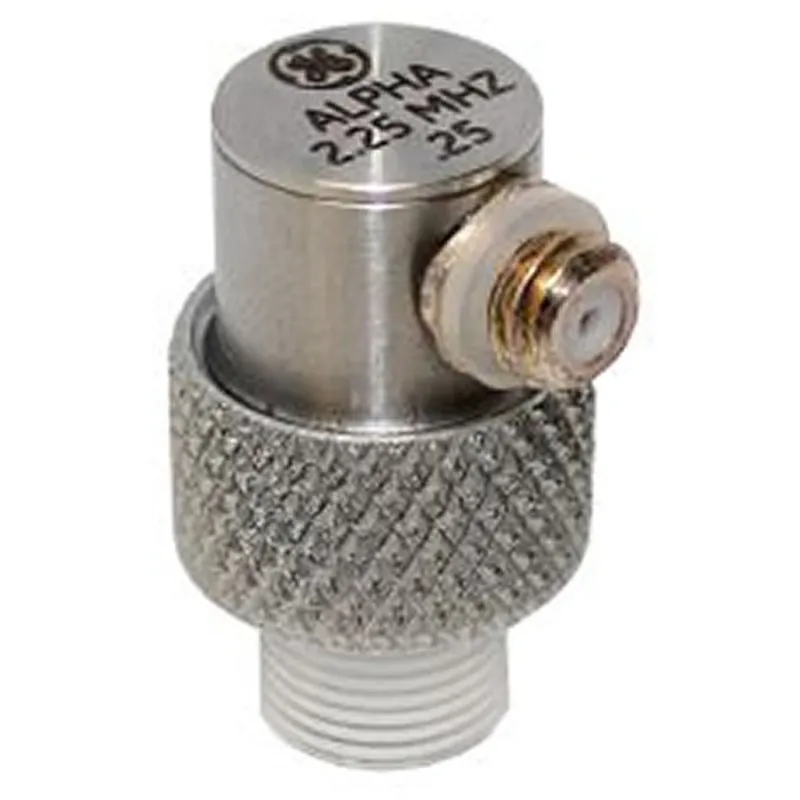 Waygate Technologies Krautkramer DFR Style [113-122-660] Delay Line Fingertip Contact, Alpha Series,  2.25 MHZ, 0.25 Inch (6 mm)