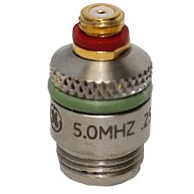 Waygate Technologies Krautkramer MSW-QC [113-134-591] Style Miniature Angle Beam Transducers, Alpha Series, 5.0 MHz, 0.375 Inch (10 mm) Dia.