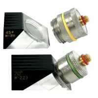 Waygate Technologies Krautkramer MSW-QC [113-222-590] Single Element, Angle Beam, Contact Transducer, Gamma Series, 2.25 MHz, 0.25 Inch (6 mm) Dia.